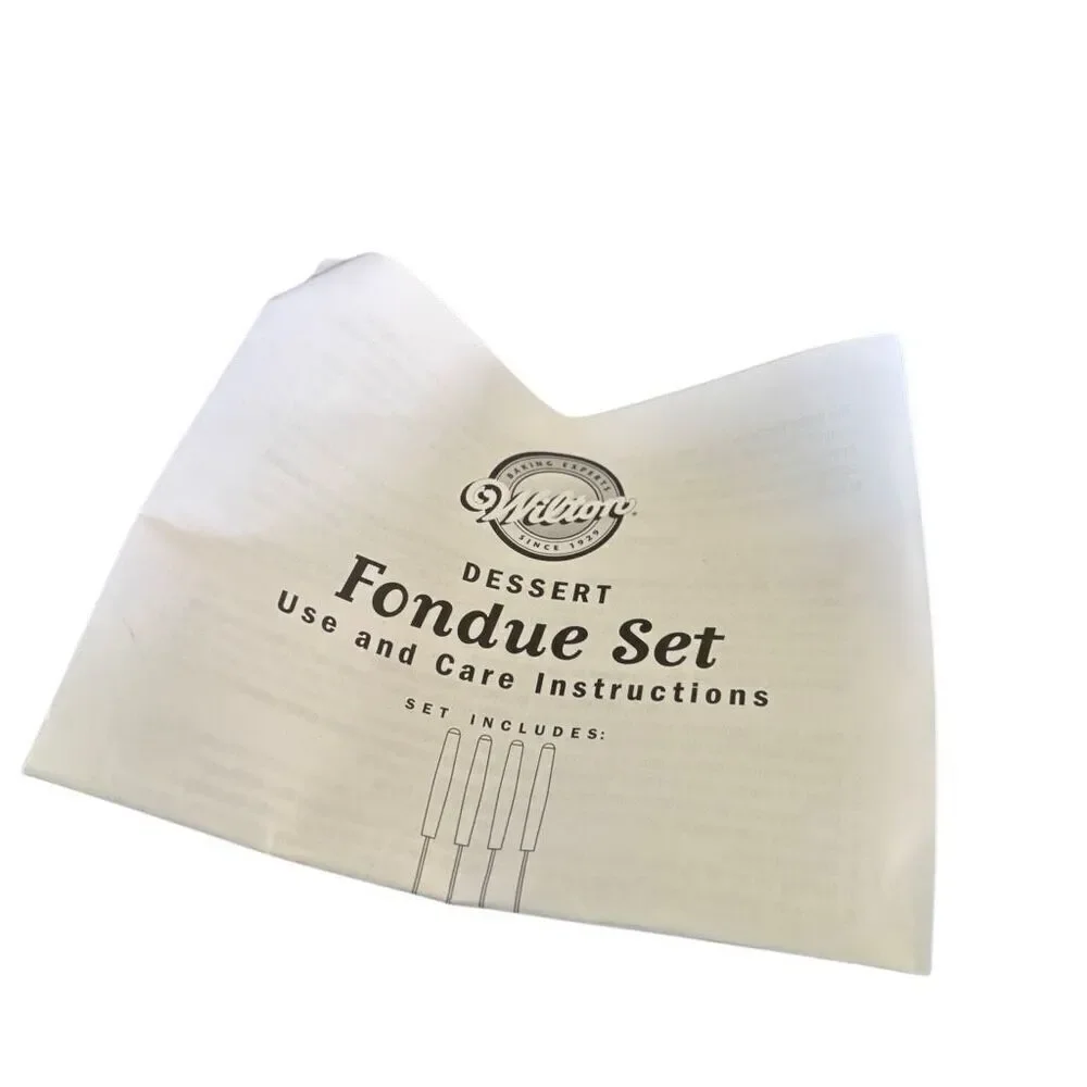 Wilton Dessert 8 Piece Fondue Set *New, Open Box*